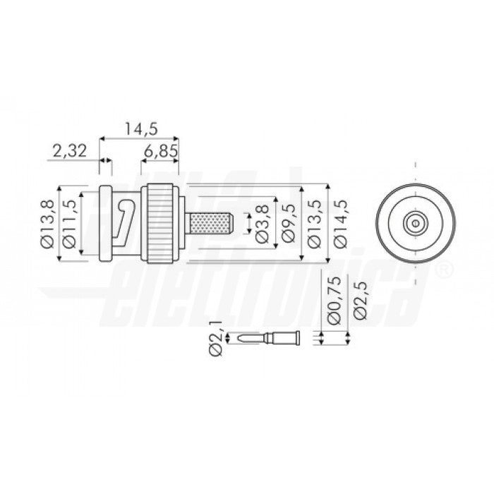 Spina BNC RG59